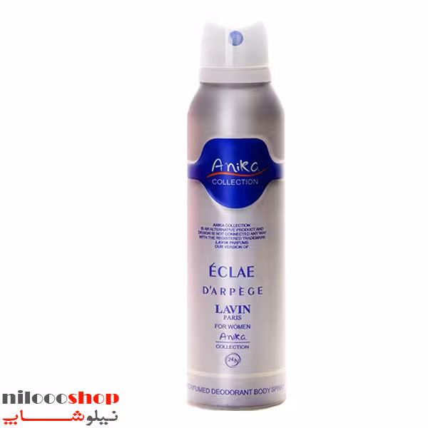 اسپری بدن زنانه آنیکا مدل اکلت حجم 200 میلی لیتر