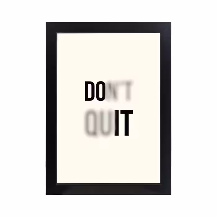 تابلو انگیزشی طرح DONT QUIT کد PF-13003