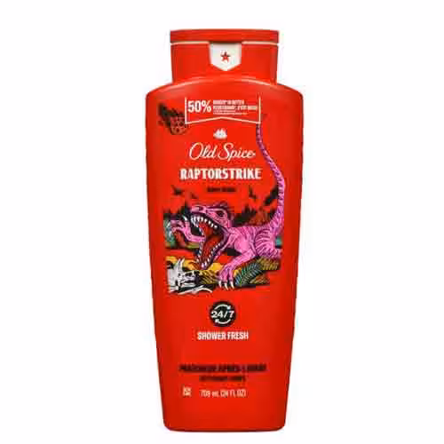 شامپو بدن مردانه کانادایی الد اسپایس Old Spice – Raptorstrike رایحه ماندگار   کف غنی 709 میل