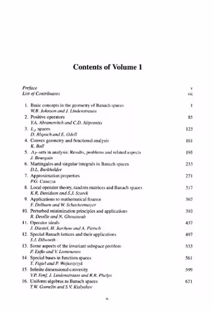 خرید و دانلود نسخه کامل کتاب Handbook of the geometry of Banach spaces