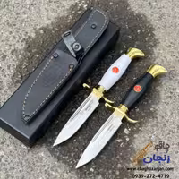 چاقو شکاری روسی در دو رنگ موجود | همراه با غلاف