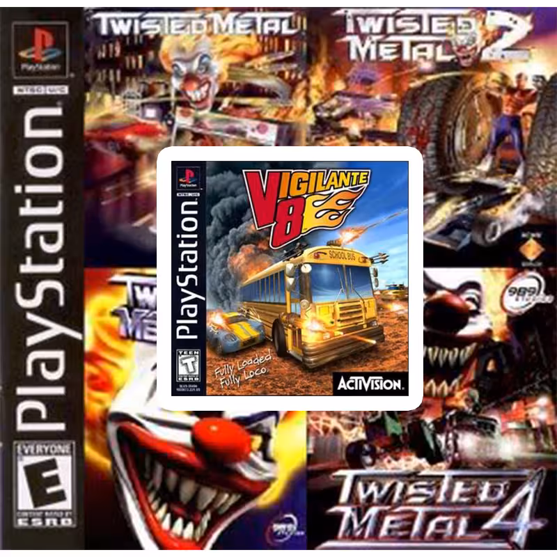 بازی Twisted metal 123   Vigilante PS1