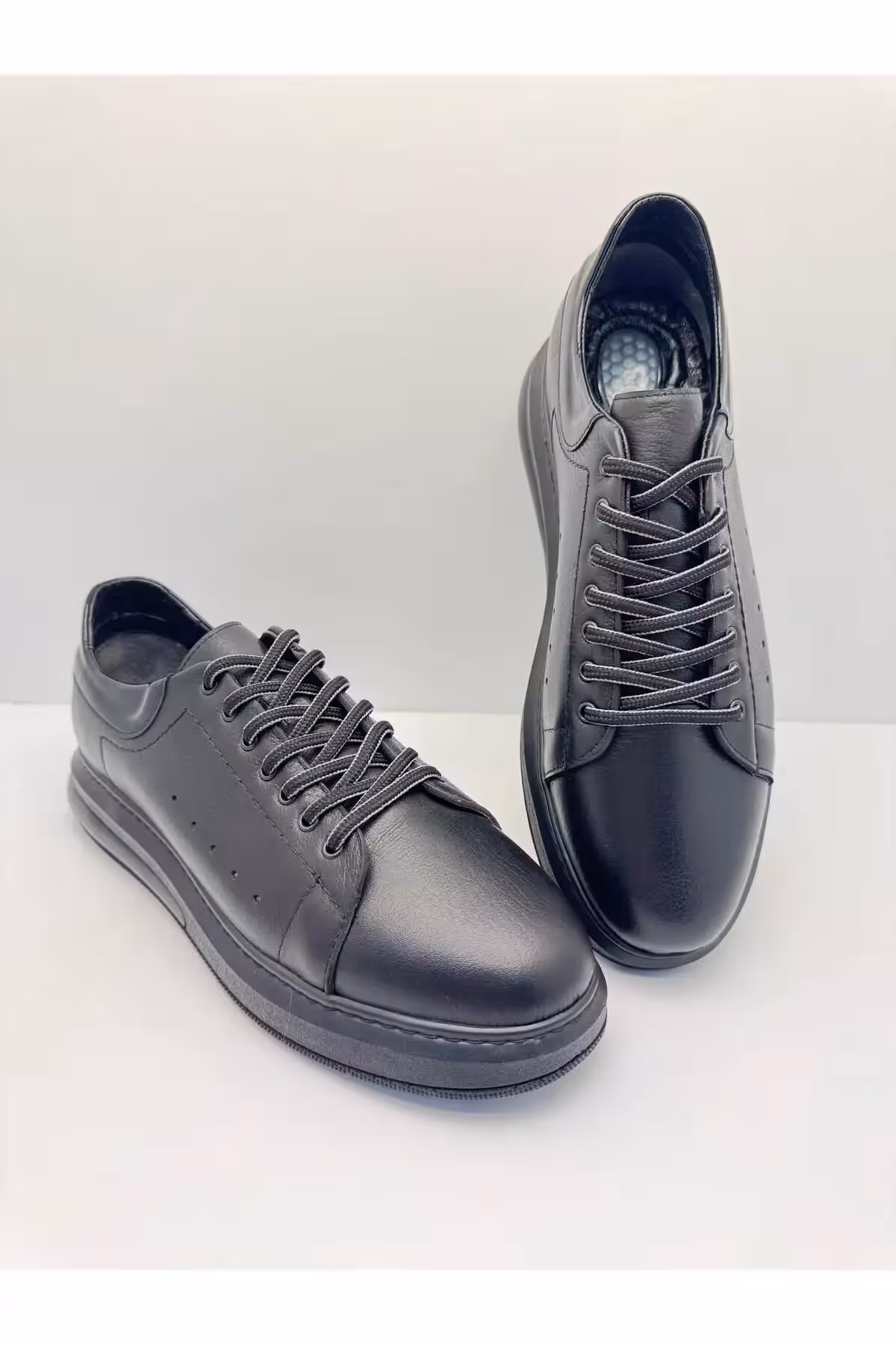 کفش سایز بزرگ مردانه کژوال ارتوپدیک با رویه و زیره چرم طبیعی  – 6707