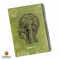 دفتر خط دار 100 برگ رحلی طرح مغز دات نوت (dotnote)