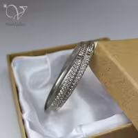 النگو نقره طرح طلا کد 4437