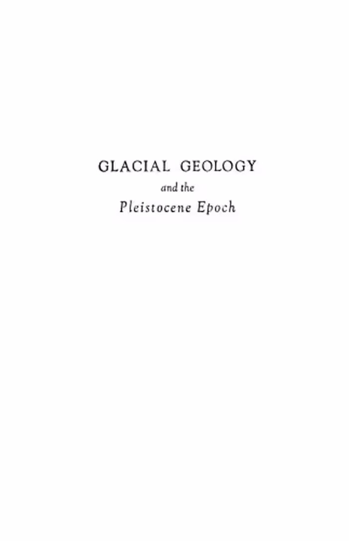 خرید و دانلود نسخه کامل کتاب Glacial geology and the Pleistocene epoch,