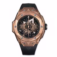 ساعت مچی مردانه هابلوت Hublot Unico Sang Bleu ll King Gold