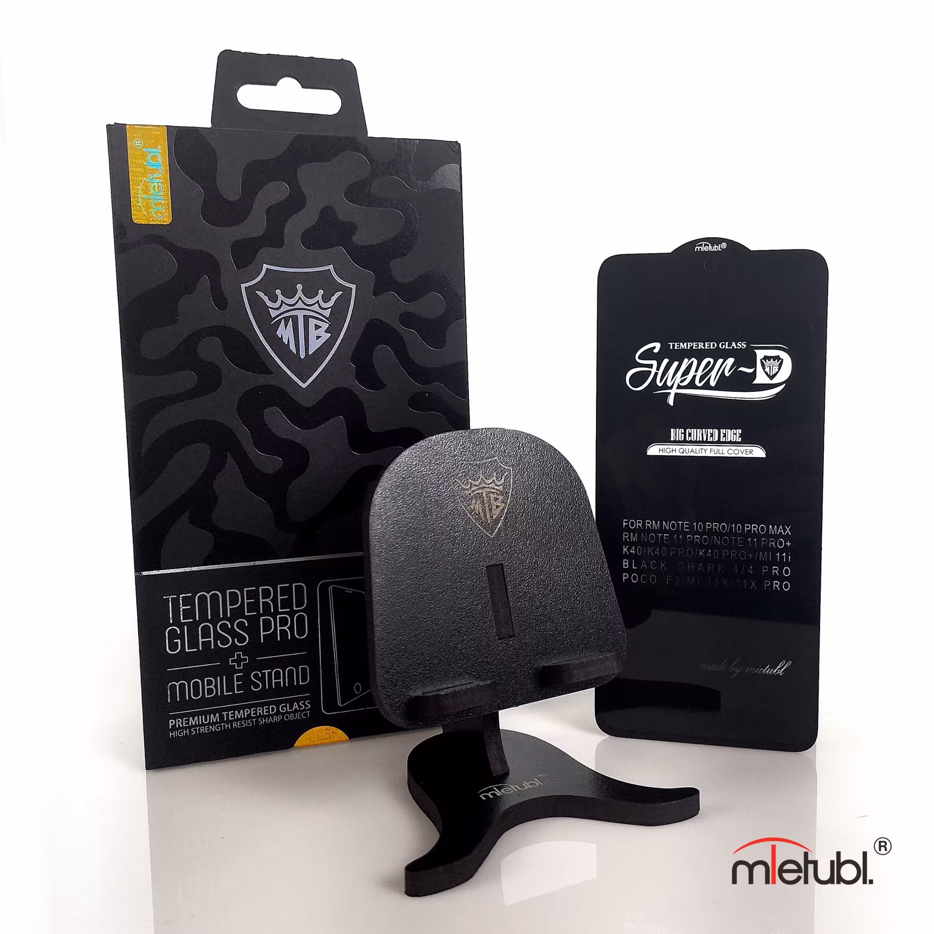 گلس Super D میتوبل برای گوشی سامسونگ Galaxy A02 s بهمراه پایه نگهدانده موبایل