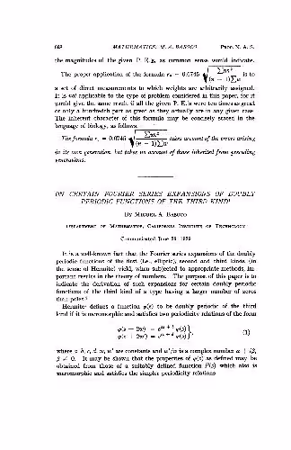 خرید و دانلود نسخه کامل کتاب On certain Fourier series expansions of doubly periodic functions of the third kind