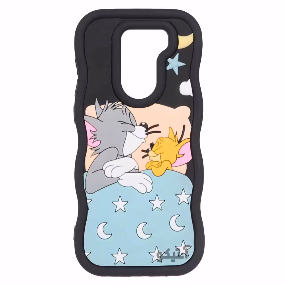 قاب کنگره ای عروسکی طرح تام و جری مناسب برای Xiaomi Note9-کد1226