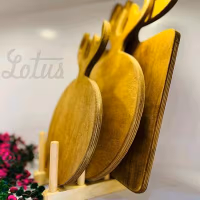 استند بشقاب سه خونه