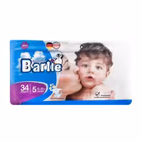 پوشک بارلی سایز 5 تعداد 34 عددی