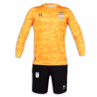 پیراهن و شورت دروازه بانی ایران 2023 (زرد)