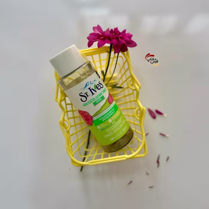 تونر روشن‌کننده پوست سنت ایوز مدل Exfoliating حاوی AHA و عصاره گل رز حجم 197.5 میلی لیتر