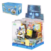 لگو باب اسفنجی و اختاپوس 350 قطعه به همراه قاب طلقی مدل AB0025