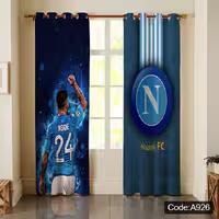 پرده پانچی مخمل چاپی پسرانه کد a 926