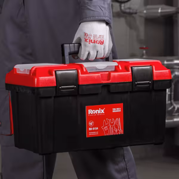 جعبه ابزار پلاستیکی ایرانی 19 اینچ کد 9154