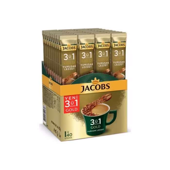 پودر قهوه فوری جاکوبز مدل Yumuşak lezzet بسته 40 عددی