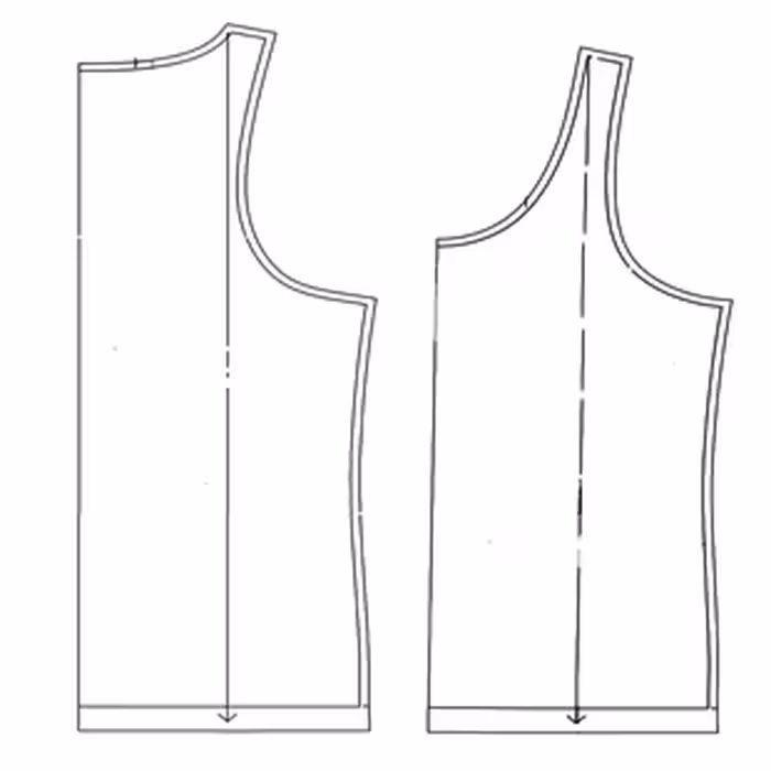 الگوی خیاطی رکابی مردانه