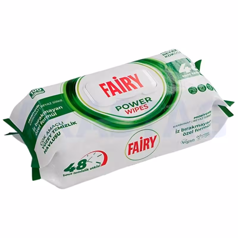 دستمال سطوح چند منظوره فیری رایحه صابونی بسته 100 عددی