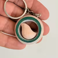 سرکلیدی جوجه داخل حلقه طرح ده