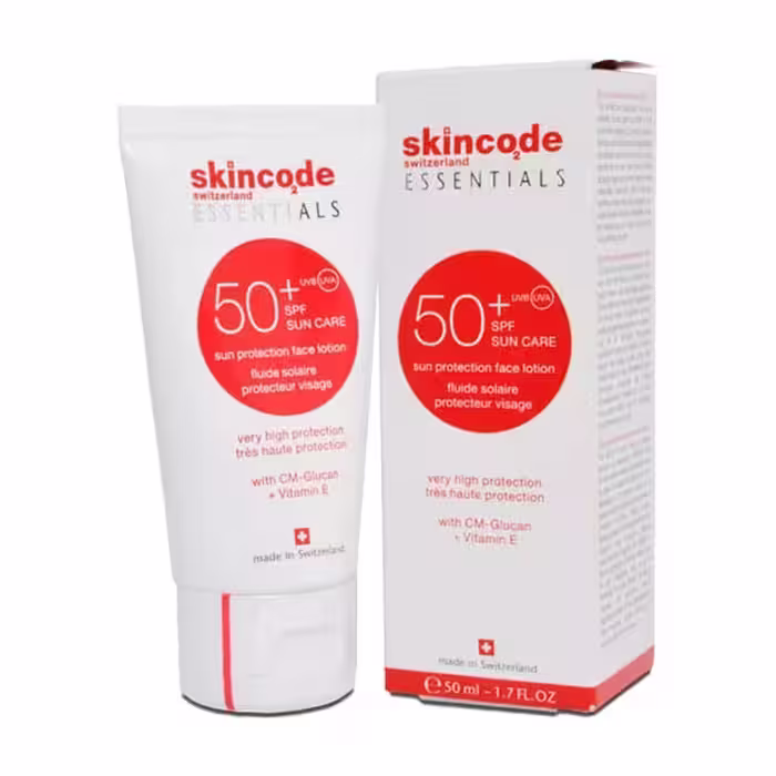 لوسیون ضد آفتاب SPF  50 فاقد چربی اسکین کد