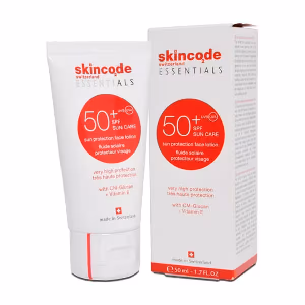 لوسیون ضد آفتاب SPF  50 فاقد چربی اسکین کد