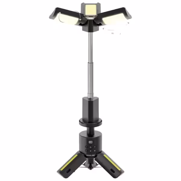 چراغ کمپینگ سه‌پایه‌ای گرین لاین مدل Green Lion Trio Beam Tripod Camping Light