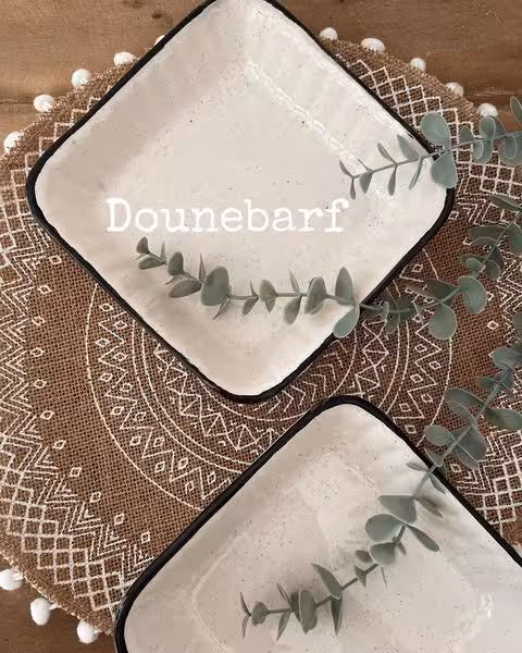 ظرف سرامیکی مربع