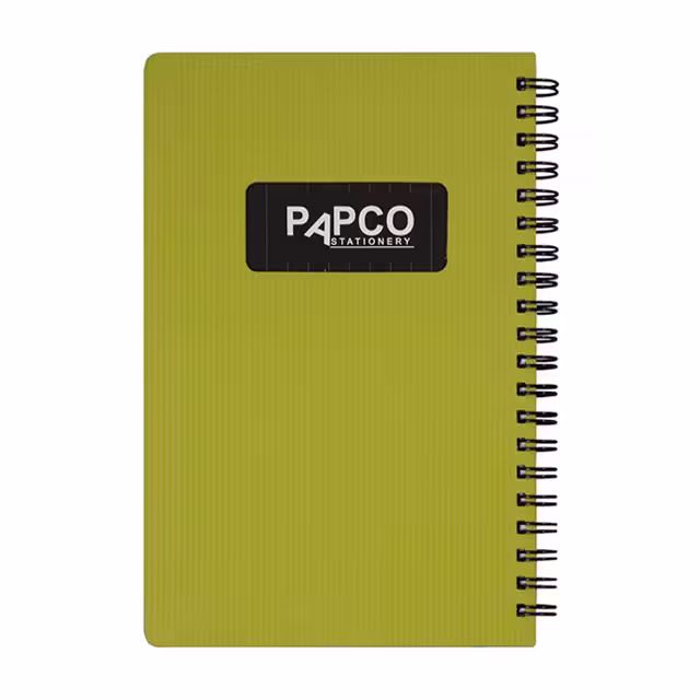 دفترچه یادداشت سیمی جلد پلاستیکی بدون خط پاپکو 100 برگ مدل NB-642BC