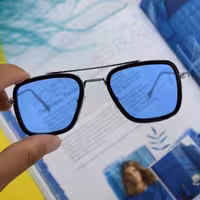 عینک آبی فشن مردانه و زنانه برند DITA فریم تیتانیوم سبک رنگ ثابت 