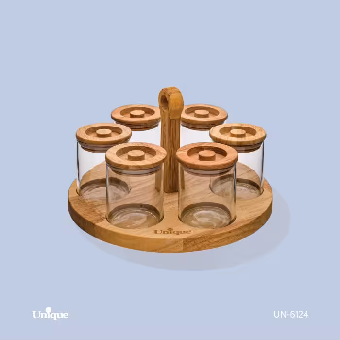 ست جا ادویه 6عددی گردان یونیک کد 6124