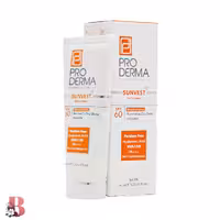 ضد آفتاب و مرطوب کننده بی رنگ پرودرما SPF 60 مدل Moisturizing حجم 40 میلی لیتر | Proderma Sunvest Sunscreen SPF60 Moisturizing Normal To Dry Skins Invisible 40 ml
