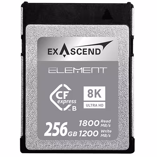 کارت حافظه CFexpress B اکساسند Exascend Element CFexpress Type B 256GB 1/800MB/S