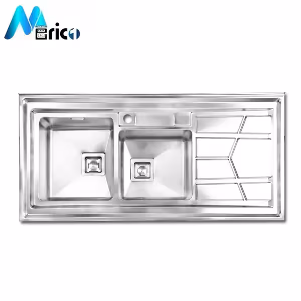 سینک اخوان کد 303s روکار دو لگنه