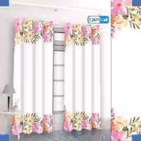 پرده تصویری طرح دسته گل برند پرنا