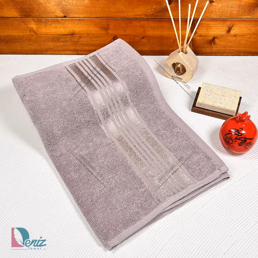 حوله دستی آکوا رنگ طوسی یاسی
