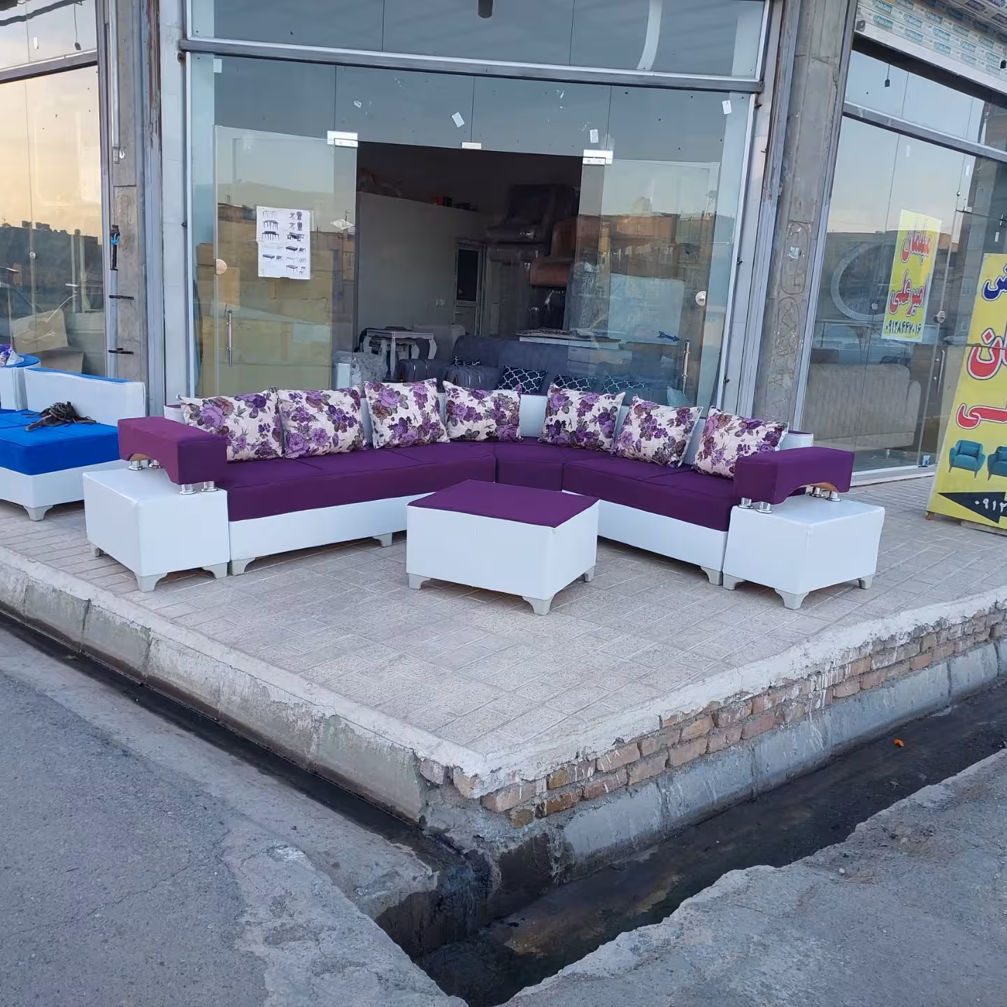 مبلمان مدل ال دسته دار 