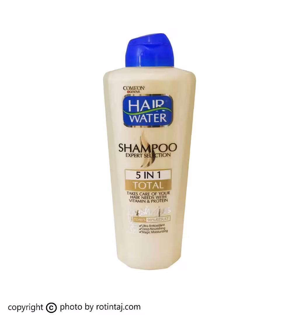 شامپو بدون سولفات هیر واتر مغذی کامل 5 در 1 کامان 400 میلی