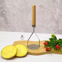پوره کن با دسته چوبی