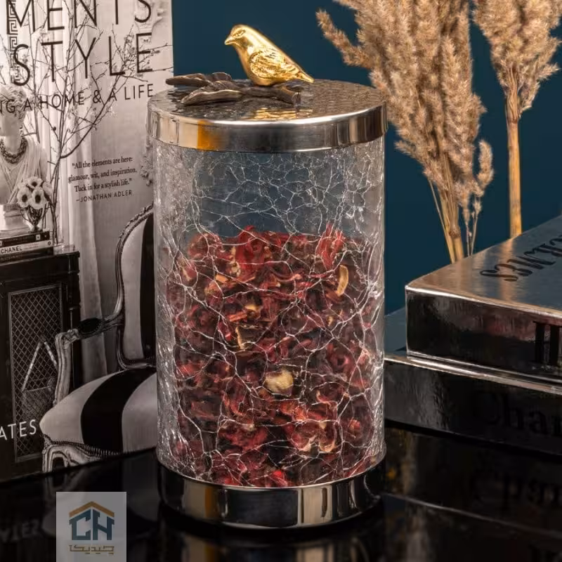 پاسماوری استیل و برنج گلدکیش طرح پرنده مدل GK879158