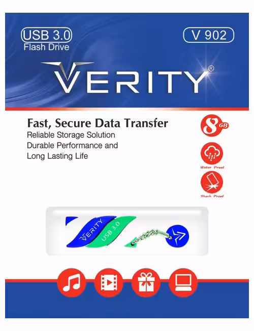 فلش مموری وریتی مدل V902 USB3 ظرفیت 8 گیگابایت