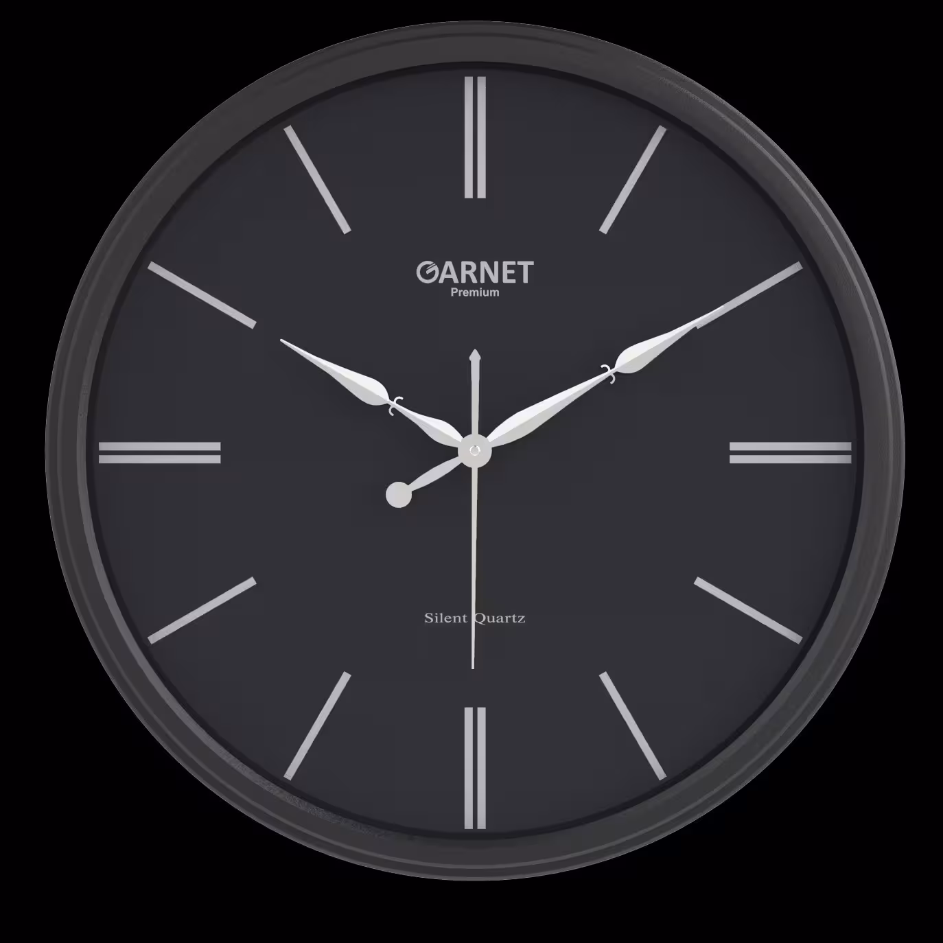 ساعت دیواری گارنت  کد   5002  مشکی