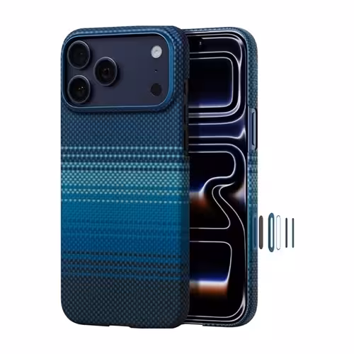 قاب آیفون 17 پرو مکس برند پی تاکا مدل PITAKA Ultra Slim Moment · Moonrise (PitaTap) مناسب برای Apple iPhone 17 Pro Max