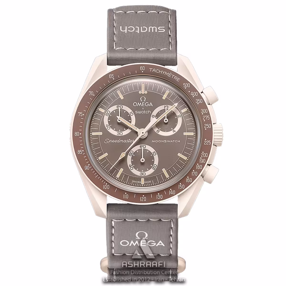 ساعت امگا سواچ طوسی Omega x Swatch Speedmaster GR