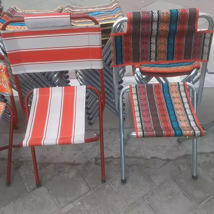 صندلی تاشو پشتی دار سایز بزرگ