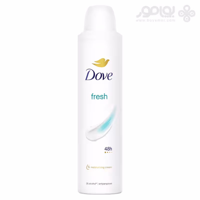 اسپری دئودورانت زنانه داو مدل FRESH حجم 250 میل
