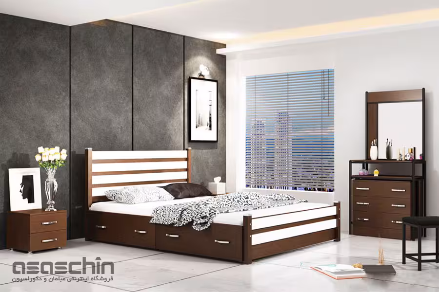 تخت خواب دو نفره آذین