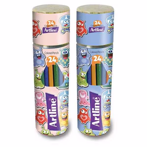 مدادرنگی24رنگ قوطی آرتلاین