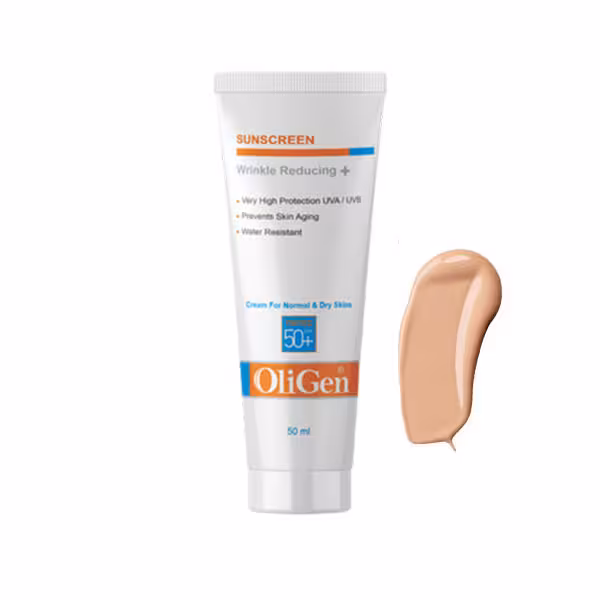 الی ژن کرم ضد آفتاب رنگی با اثر ضد چروک (پوست خشک) SPF 50